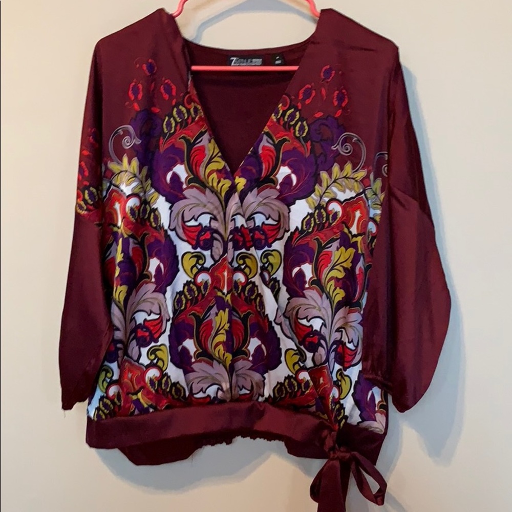 Print Wrap Top